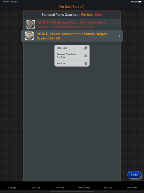 National Parks Quarter iPad  स्क्रीनशॉट