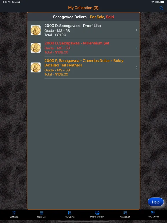 Скриншоты Sacagawea Dollar iPad 