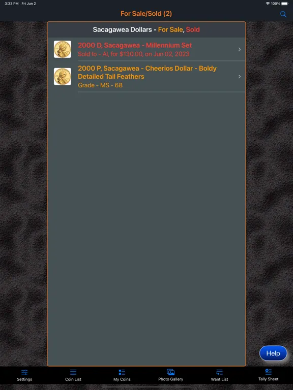 Скриншоты Sacagawea Dollar iPad 