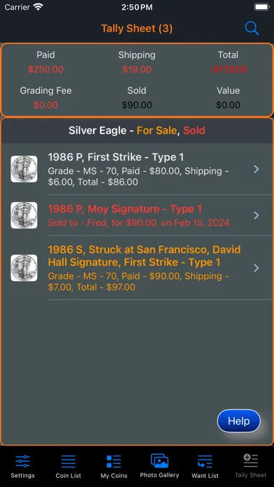 Tangkapan layar American Silver Eagle