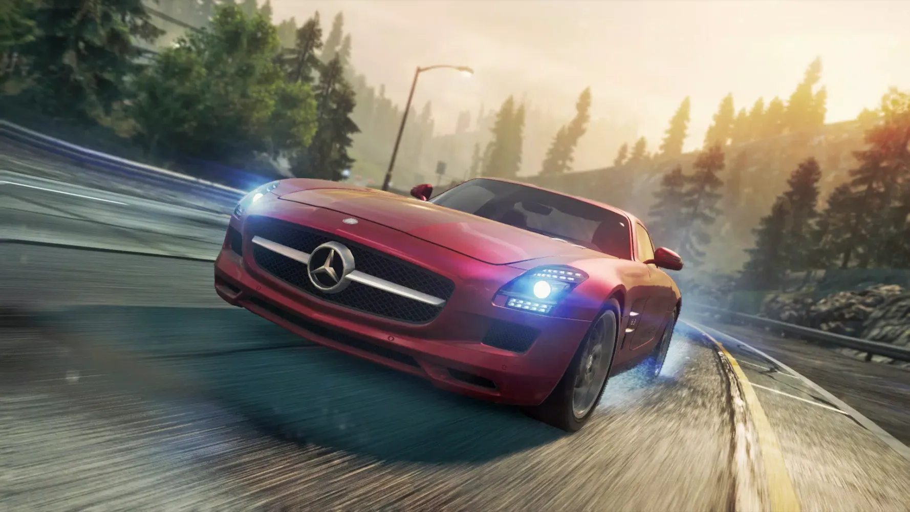 ภาพหน้าจอของ Mercedes SLS Driving Simulator