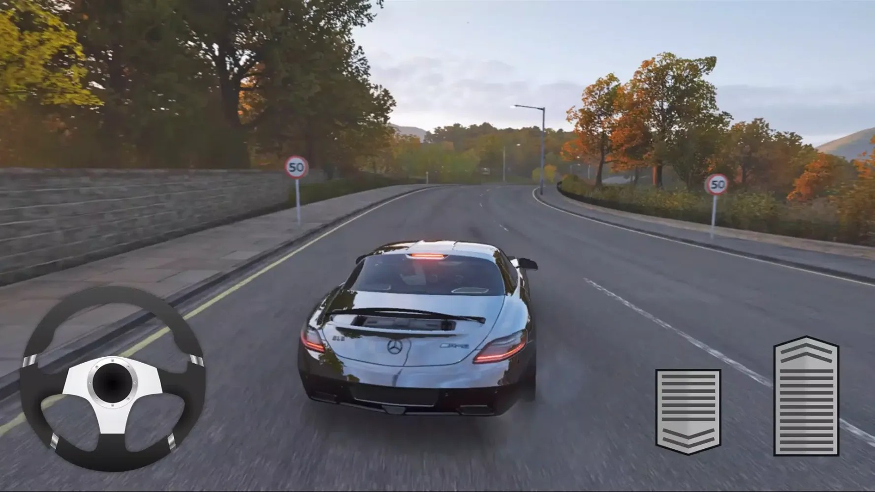 ภาพหน้าจอของ Mercedes SLS Driving Simulator