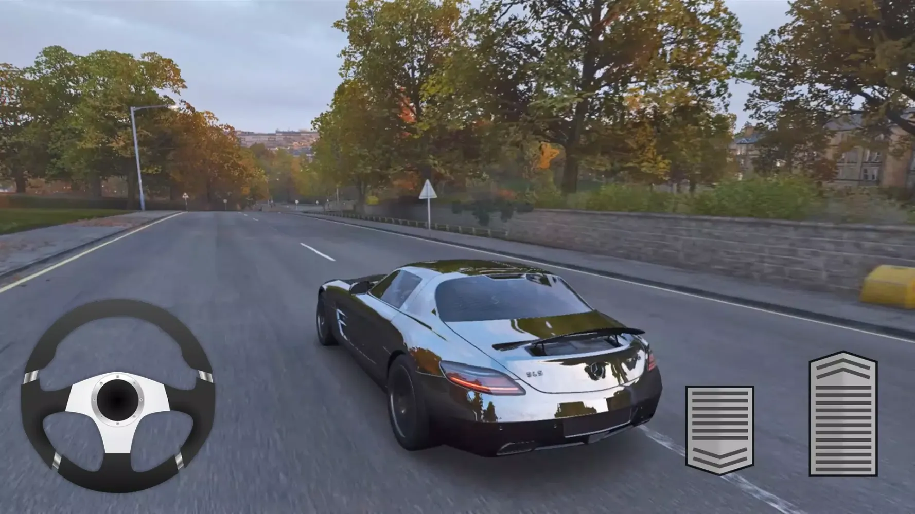 ภาพหน้าจอของ Mercedes SLS Driving Simulator