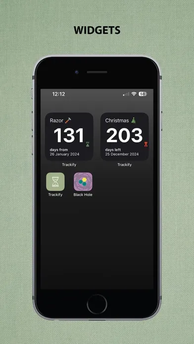 Trackify: Days Event Counter Screenshots