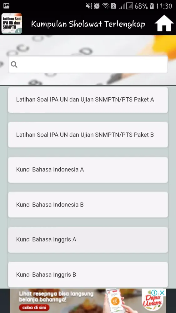 Capturas de pantalla de Latihan Soal IPA UN dan Ujian