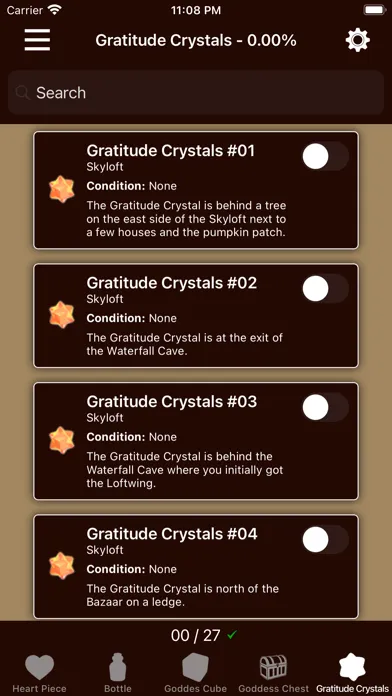 Capturas de tela do Skyward Companion