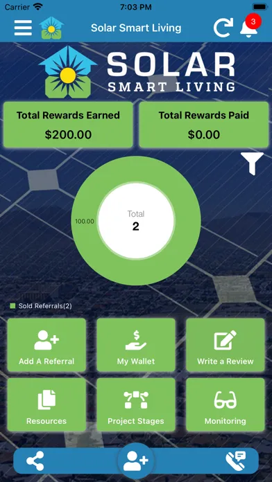 Ảnh chụp màn hình của Solar Smart Living