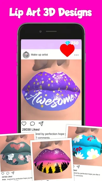 Zrzuty ekranu Lipstick Makeup Game