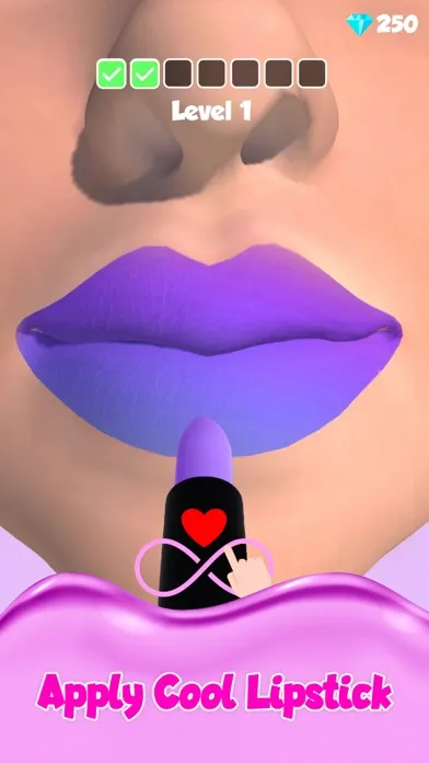 Zrzuty ekranu Lipstick Makeup Game