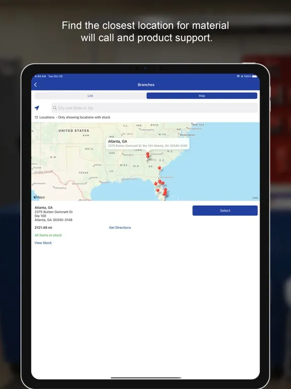 World Electric Supply iPad Screenshots