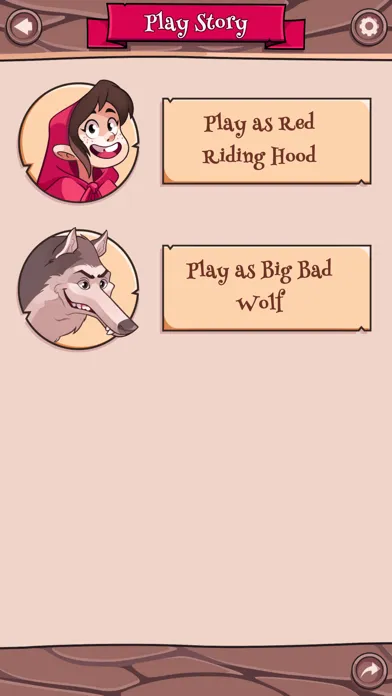 ภาพหน้าจอของ Red Riding Hood