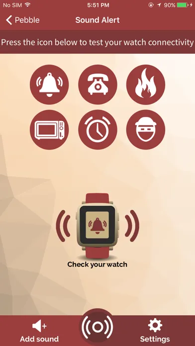 Tangkapan layar Sound Alert.
