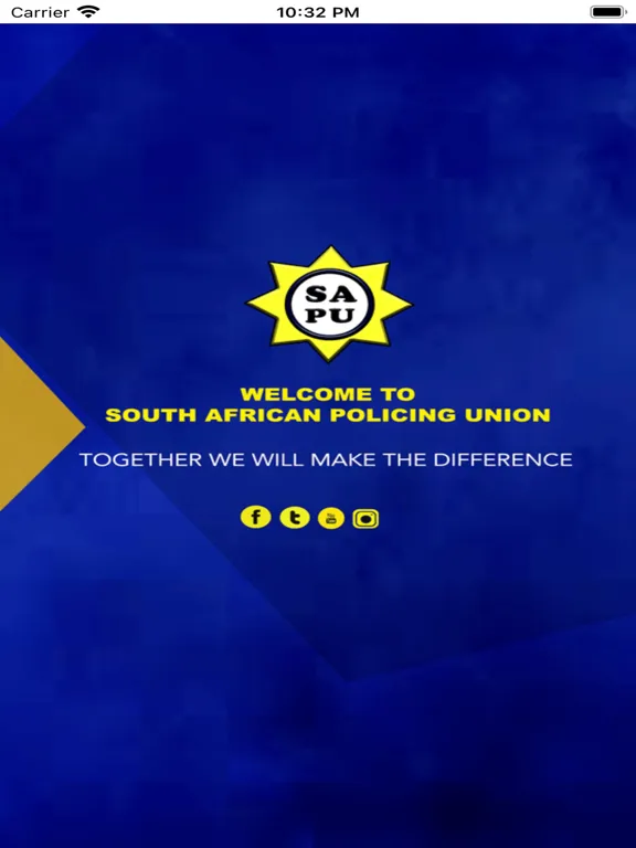 Captures d'écran de South African Policing Union. iPad 