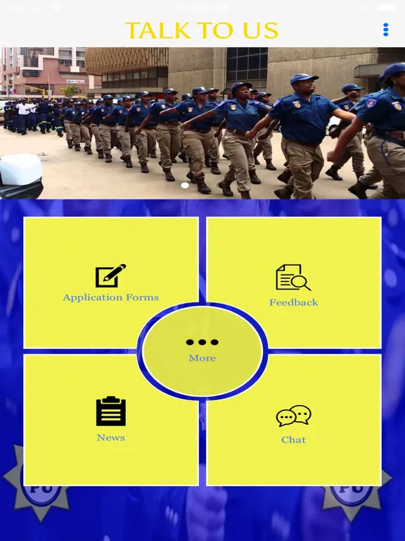 Captures d'écran de South African Policing Union. iPad 