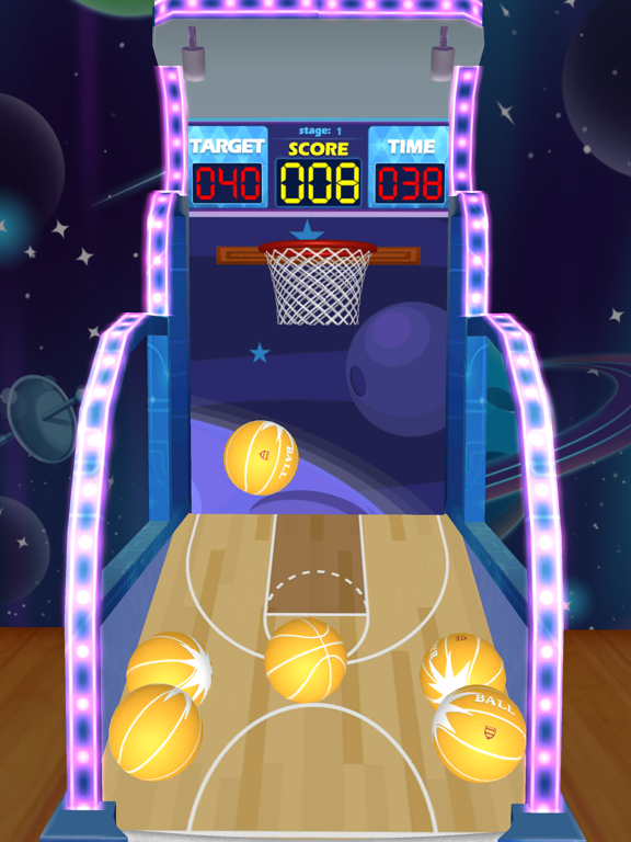 Arcade Space Basketball iPad 应用截图