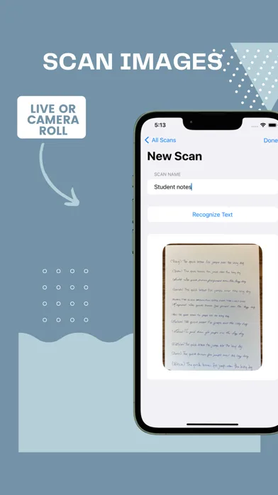 Tangkapan skrin OCR Wiz: Handwriting To Text