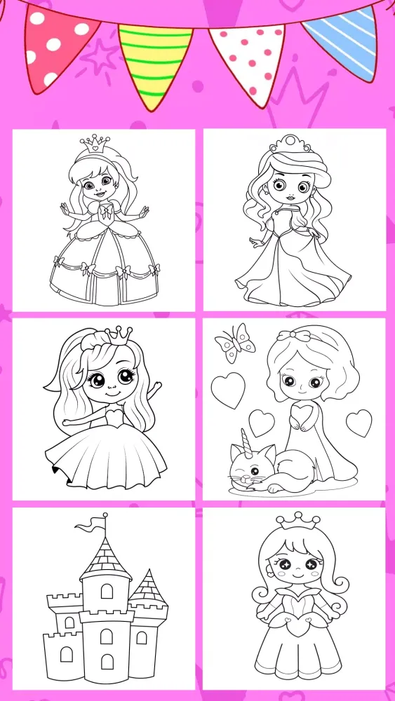 Princess Coloring Screenshots