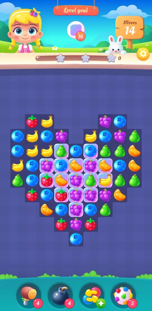 Ảnh chụp màn hình của Fruit Swipe Match