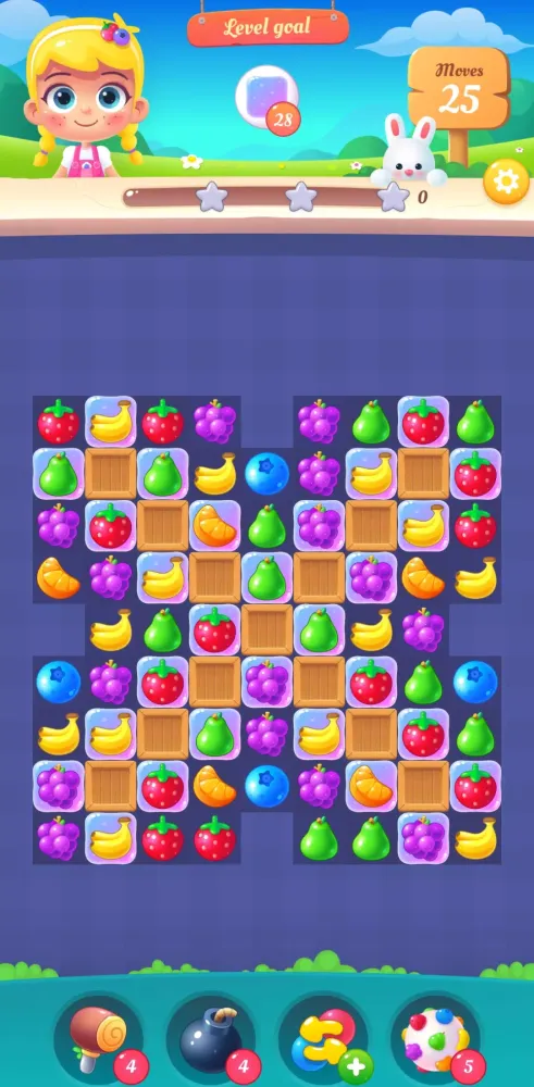 Ảnh chụp màn hình của Fruit Swipe Match