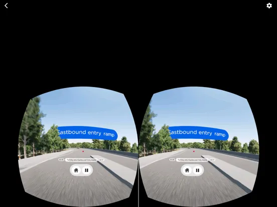 ภาพหน้าจอของ TfNSW VR iPad 