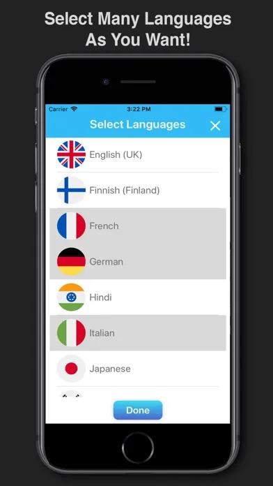 Capturas de tela do Multi Language Text Translator