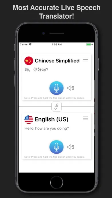Capturas de tela do Best Live Voice Translator