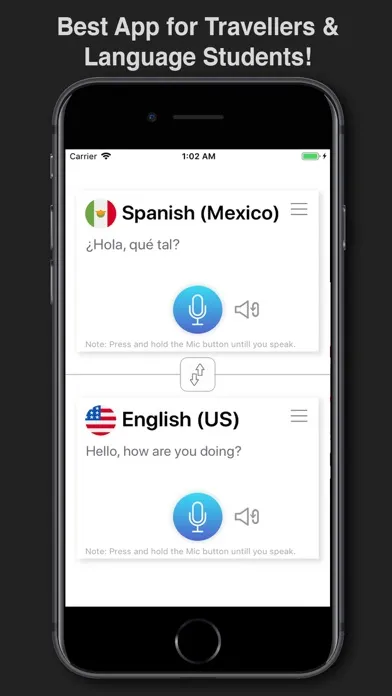 Capturas de tela do Best Live Voice Translator