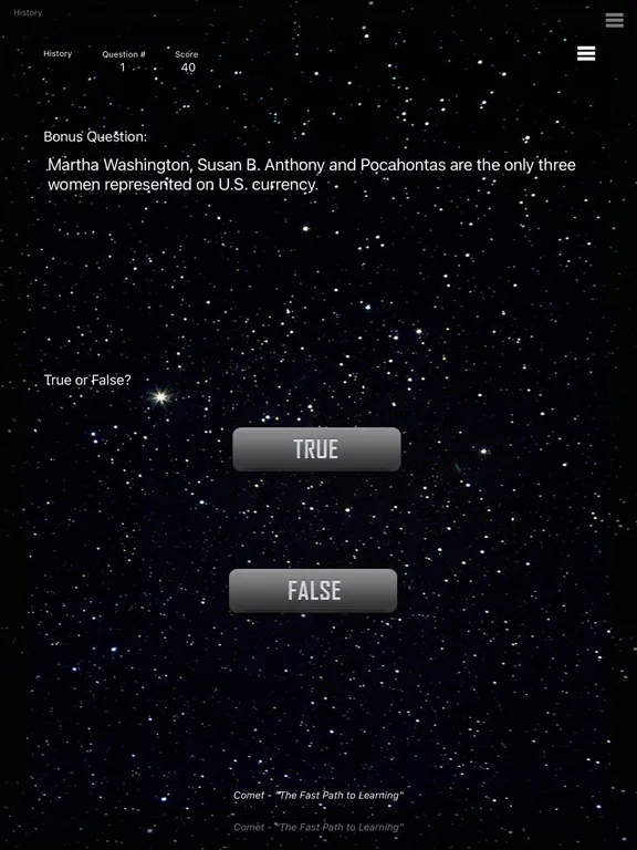 History - Comet Spelling iPad 应用截图