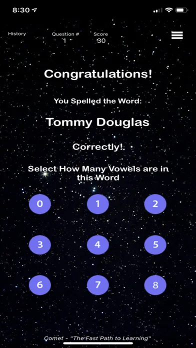 History - Comet Spelling应用截图