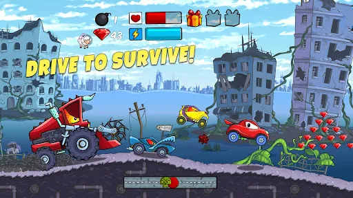 Tangkapan layar Car Eats Car - Apocalypse Race