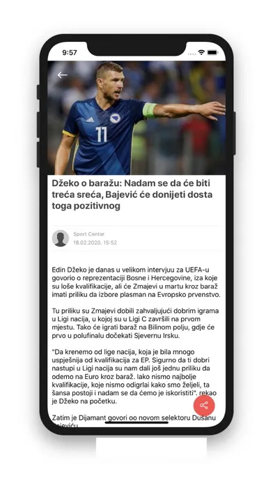 Capturas de tela do Sport Centar