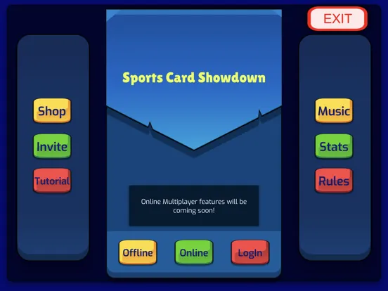 Sports Card Showdown iPad 应用截图