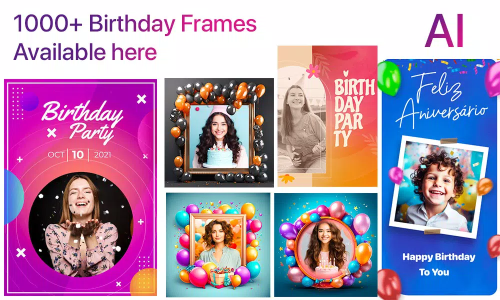 Happy Birthday Photo Frame Ekran Görüntüleri