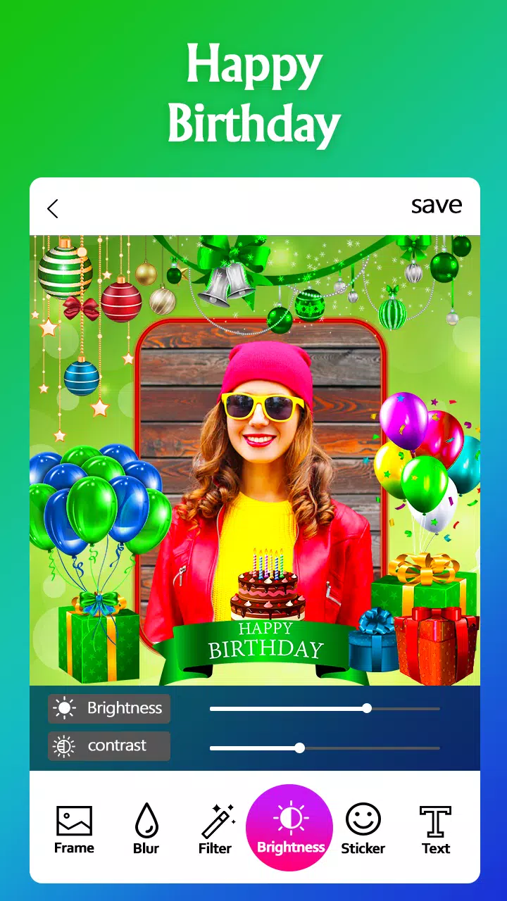 Happy Birthday Photo Frame Ekran Görüntüleri