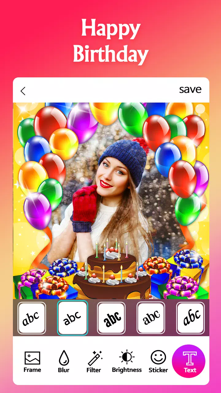Happy Birthday Photo Frame Ekran Görüntüleri