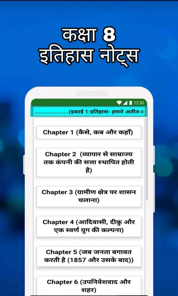 Screenshot di 8th Class SST Solution Hindi