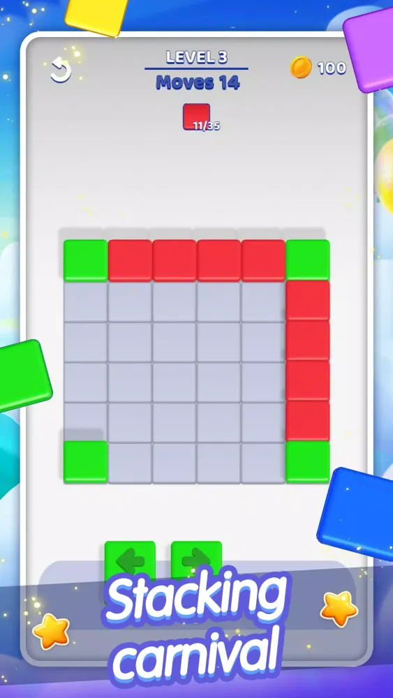 Ảnh chụp màn hình của Stack It Up Game