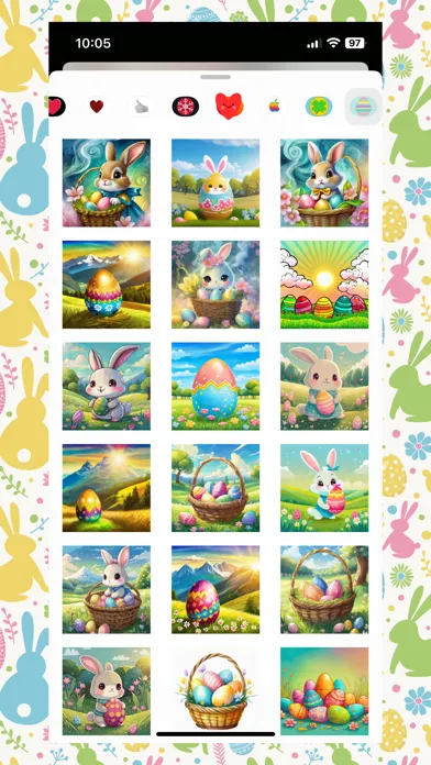 Captures d'écran de Easter Stickers!
