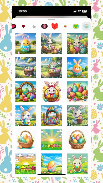Captures d'écran de Easter Stickers!
