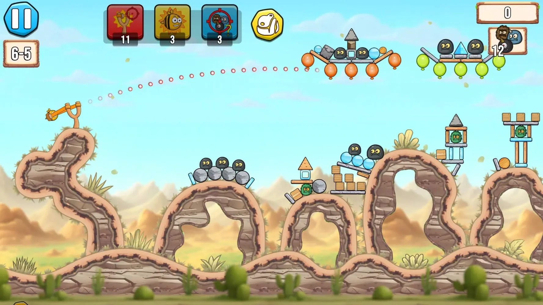 Tangkapan skrin Angry Monsters Catapult