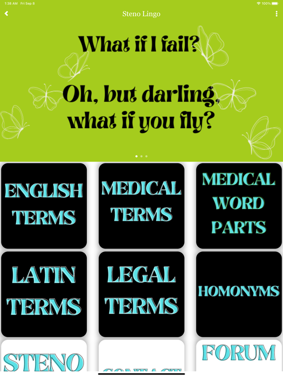 Скриншоты Steno Lingo iPad 
