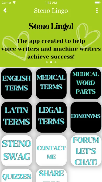 Steno Lingo سکرین شاٹس