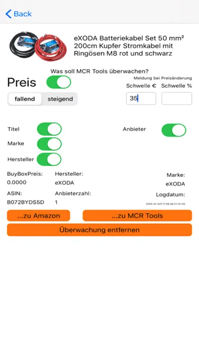 MCRTools Angebotsüberwachung স্ক্রিনশট