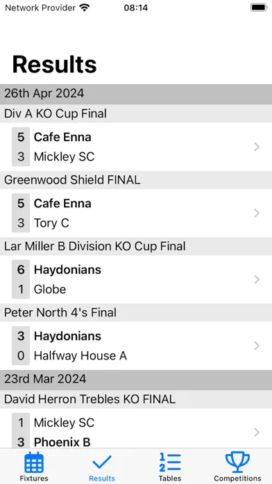 Hexham Darts League 스크린샷