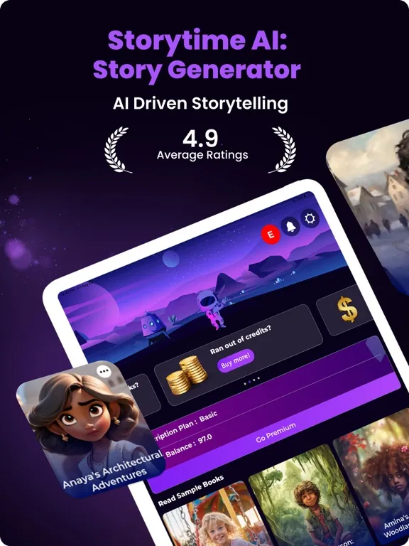 Zrzuty ekranu Storytime AI: Story Generator iPad 