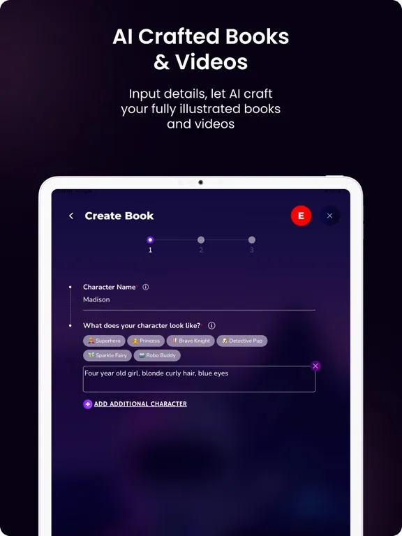 Zrzuty ekranu Storytime AI: Story Generator iPad 