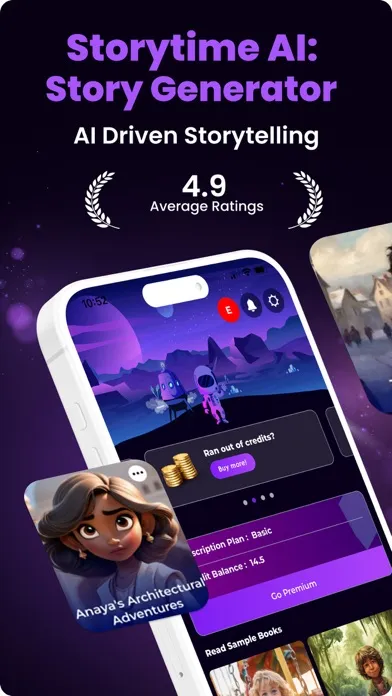 Zrzuty ekranu Storytime AI: Story Generator