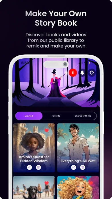 Zrzuty ekranu Storytime AI: Story Generator