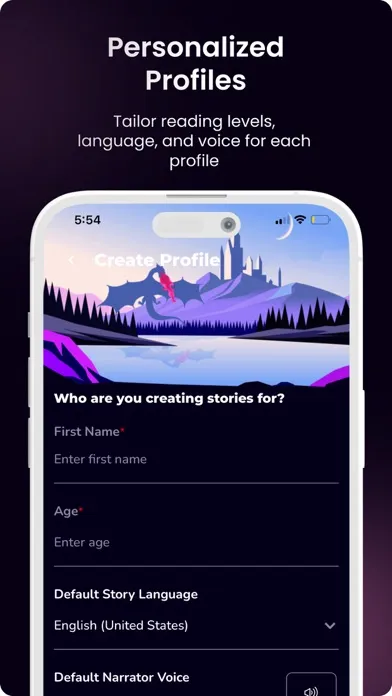 Zrzuty ekranu Storytime AI: Story Generator