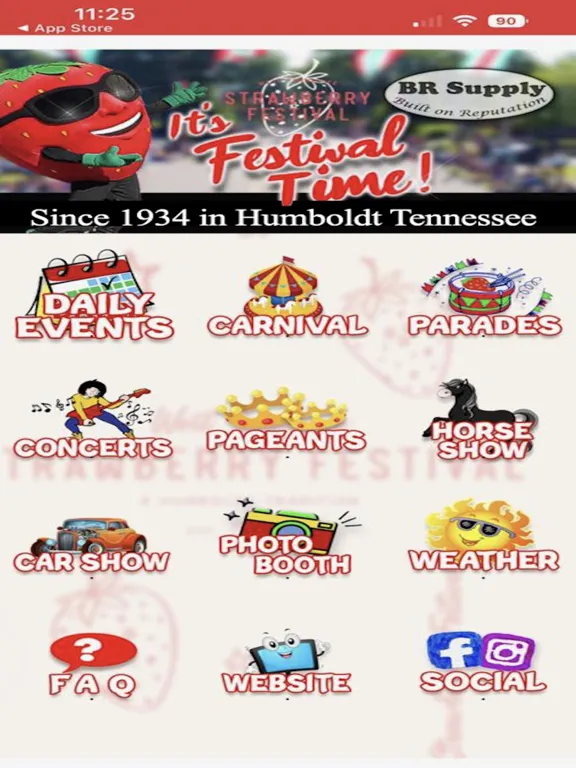 Capturas de tela do Strawberry Festival Humboldt iPad 